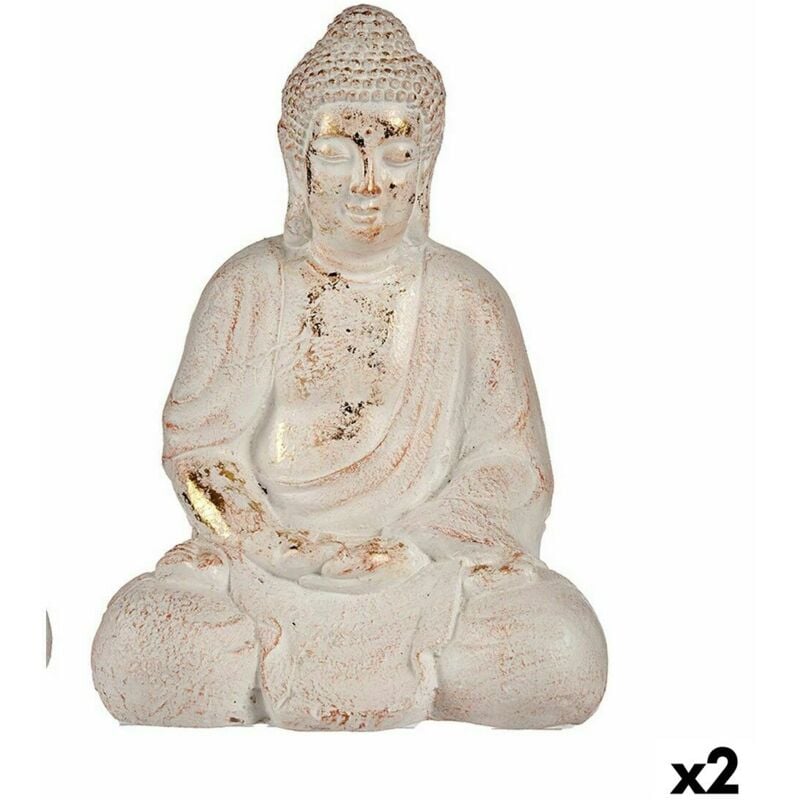 foto del prodotto statua decorativa da giardino ibergarden cc20436 poliresina buddha 22,5 x 41,5 x 29,5 cm (2 unità)
