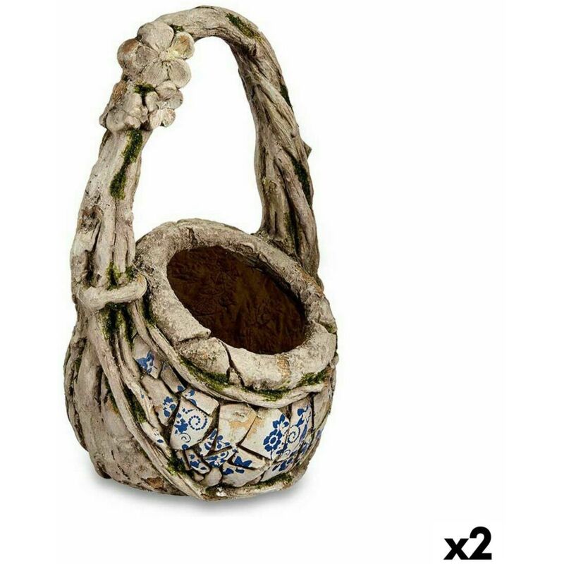 foto del prodotto statua decorativa da giardino ibergarden poliresina vaso 25,5 x 44 x 27,5 cm (2 unità)