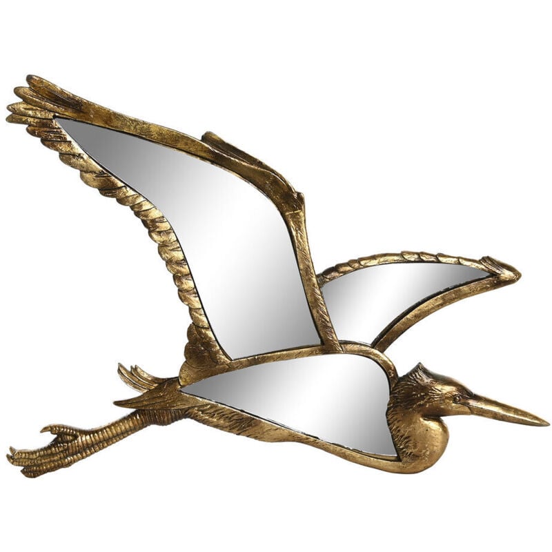 foto del prodotto statua decorativa dkd home decor 35,5 x 26 x 2 cm dorato uccello