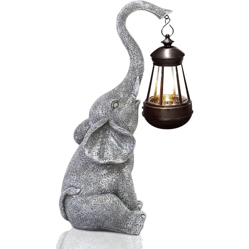 foto del prodotto statua decorativa per gatti, da giardino, con lampada solare, statuetta decorazione per gattini, regalo per donne, uomini, mamme, compleanno,