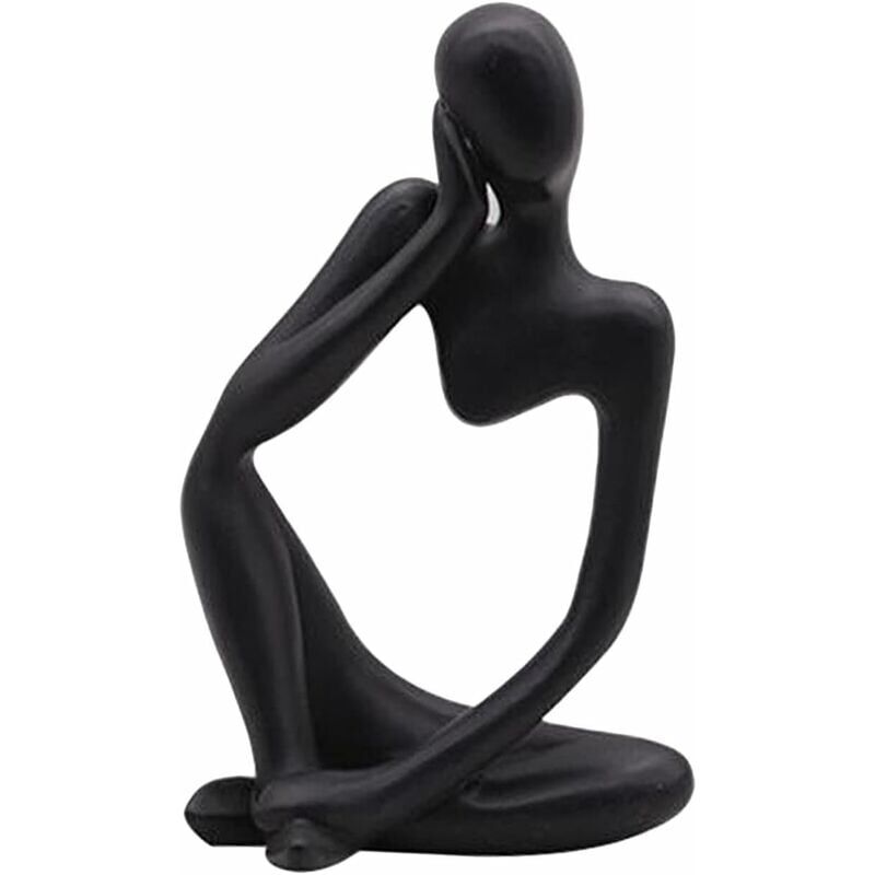 foto del prodotto statua del pensatore ymyny scultura in resina del pensatore, statua astratta, personaggio moderno, decorazione per la casa, ufficio, ornamento da