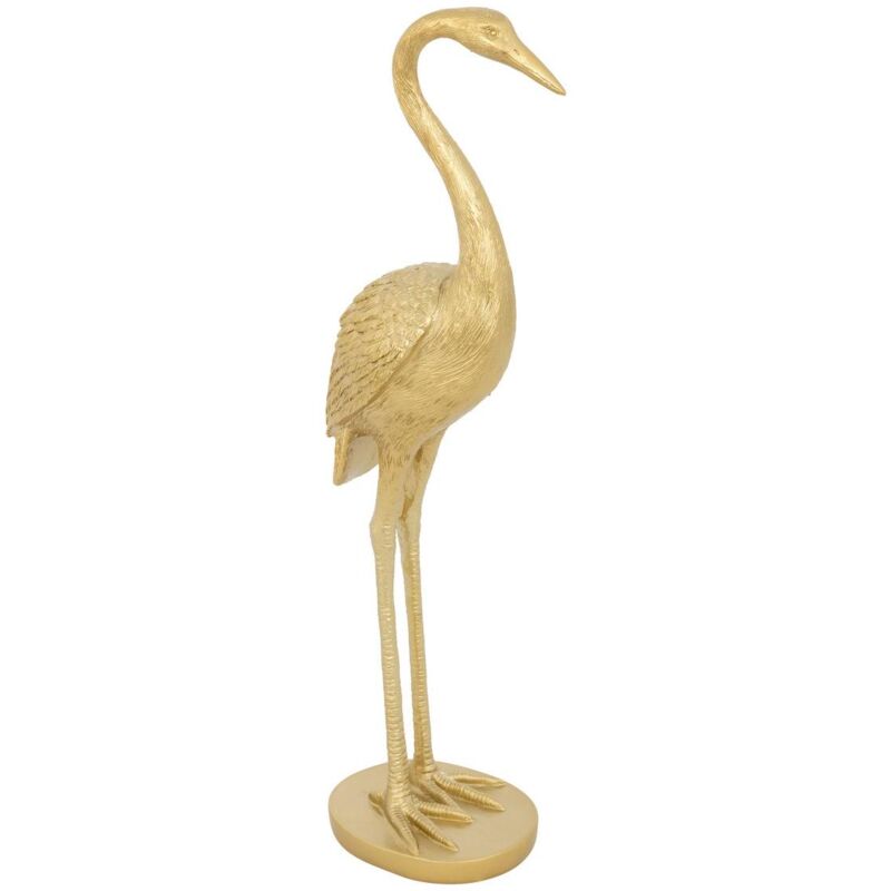 foto del prodotto statua di airone in resina dorata h41cm atmosphera cr ateur d int rieur