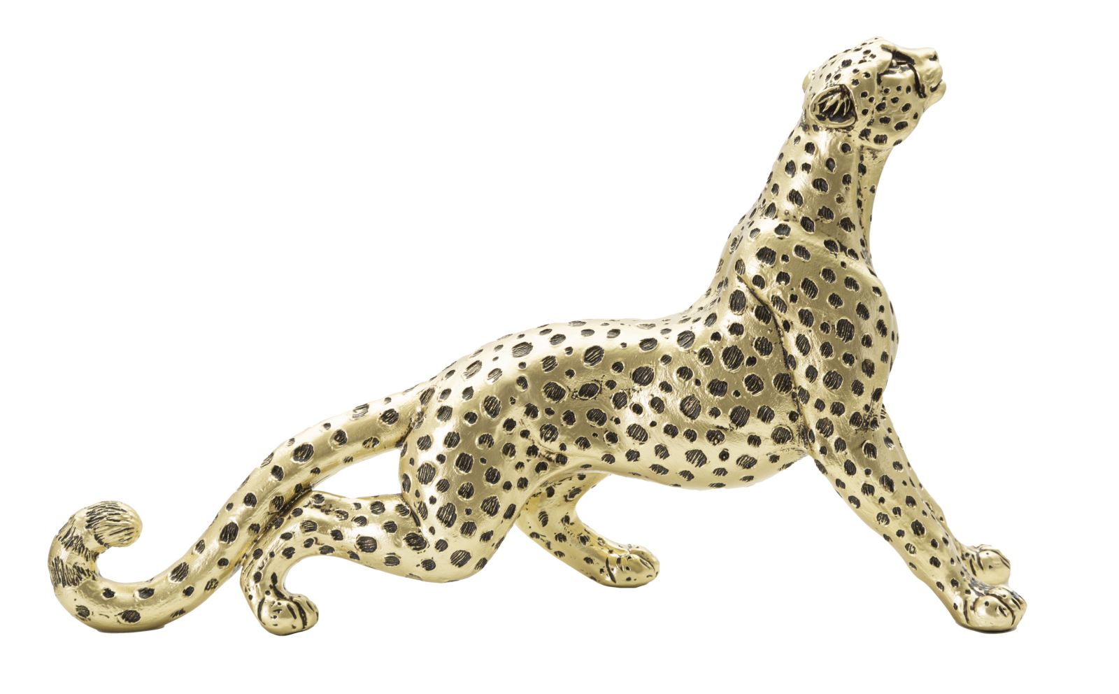 foto del prodotto statua leopardo points seduto 33x7,7x19,5 cm in poliresina