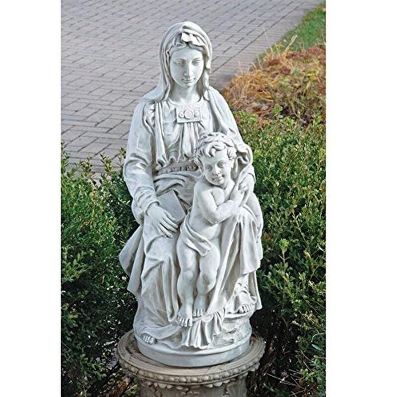 foto del prodotto statua madonna di bruges 1504 design toscano