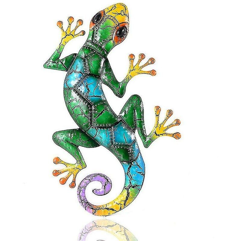 foto del prodotto statue da giardino in metallo gecko, ornamenti da esterno in ferro per maison et jardin 1