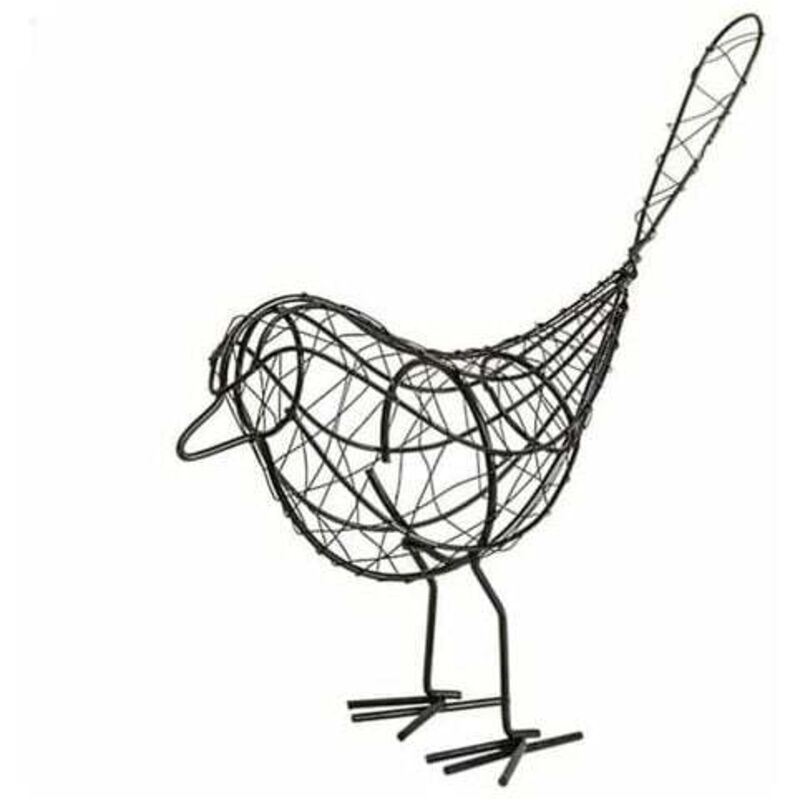 foto del prodotto statue di animali in ferro battuto, decorazione per uccelli da giardino, collezione di statue in metallo per la decorazione del giardino di casa