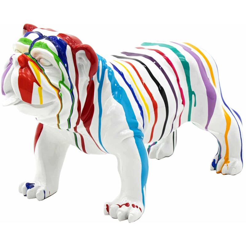 foto del prodotto statuetta bulldog misura m kuat h thor poliresina 61x32x38 cm multicolor