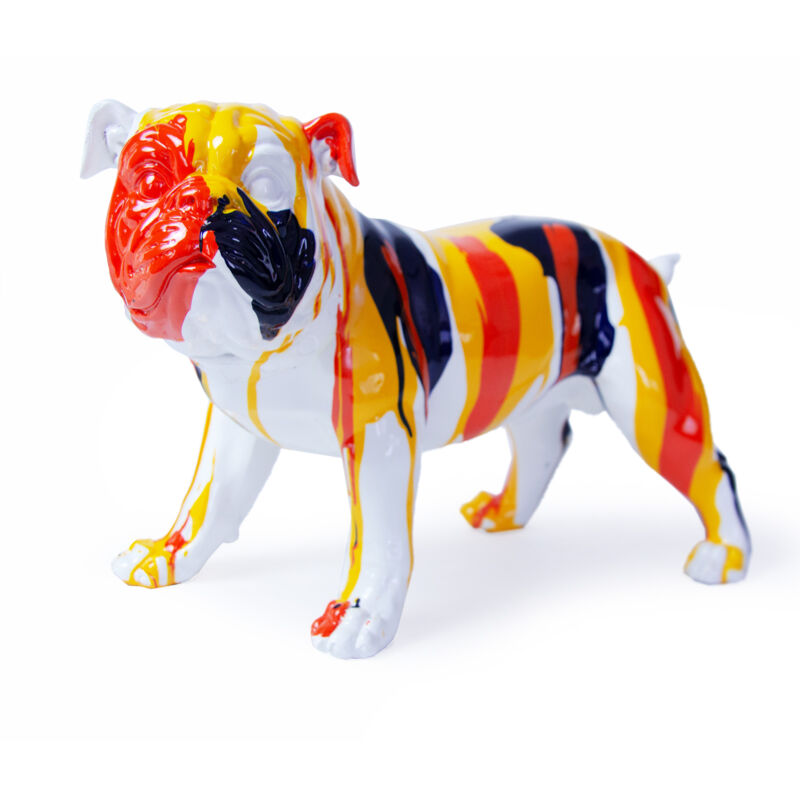 foto del prodotto statuetta decorativa cane bulldog kuat h in poliresina 40x20x26 cm multicolor