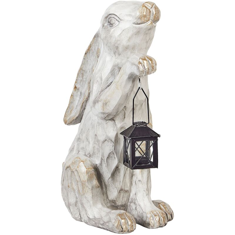 foto del prodotto statuetta decorativa mgo coniglietto di pasqua decorazione da giardino per interni e per esterni bianco gerland