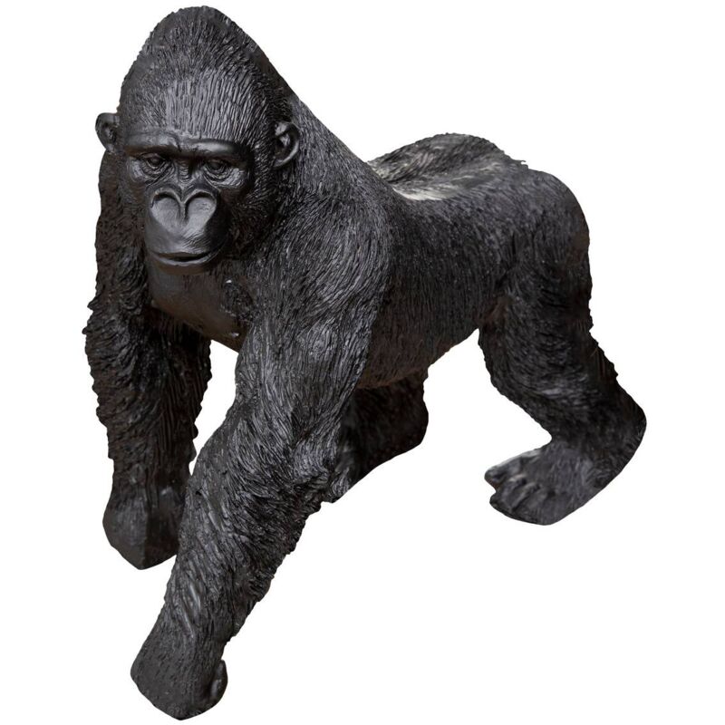 foto del prodotto statuetta di gorilla in resina nera h22cm atmosphera cr ateur d int rieur