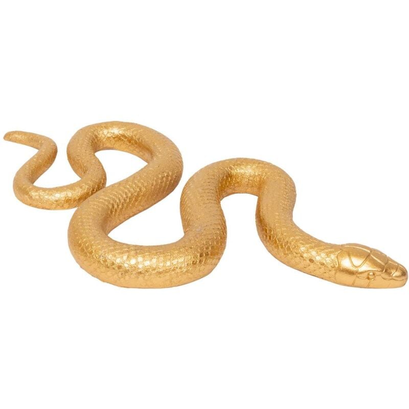 foto del prodotto statuetta serpente d oro selvaggio l35cm atmosphera cr ateur d'int rieur
