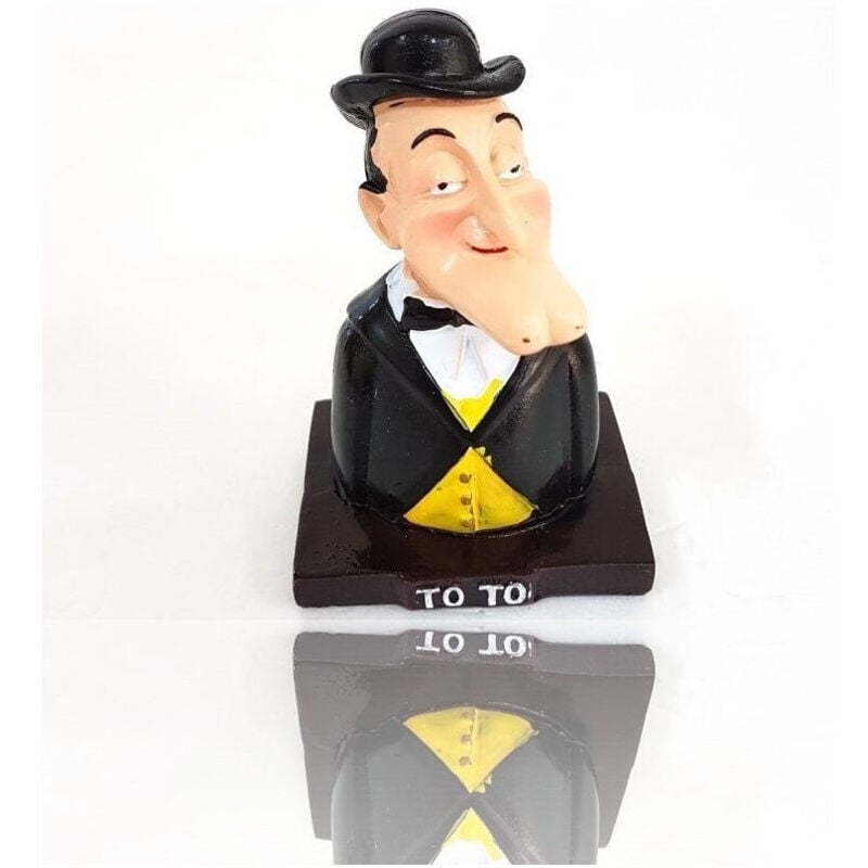 foto del prodotto statuina napoletana portafortuna decorazione busto di tot in resina da 9 cm trade shop traesio