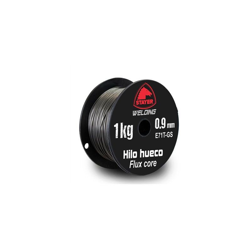 foto del prodotto stayer bobina di filo cavo tubolare e71t gs 1kg 0,9mm per saldatrici mig mag