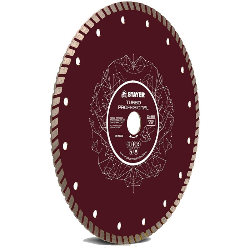 foto del prodotto stayer iberica lama diamantata turboprofessional de 230mm