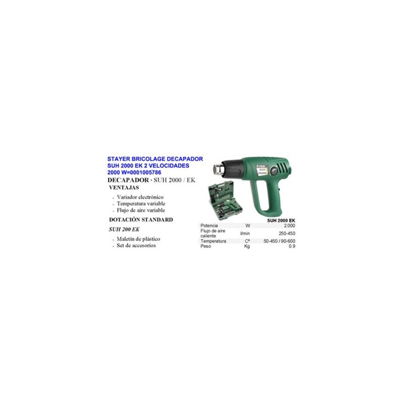foto del prodotto stayer iberica stayer spogliarellista fai da te suh 2000 ek 2 velocit 2000 w 15786