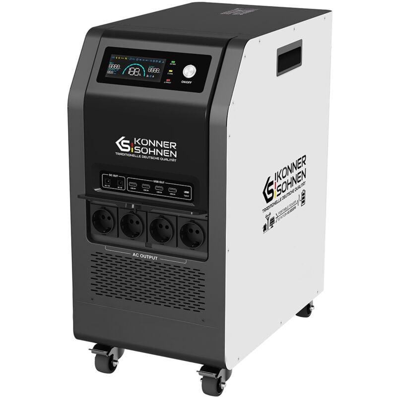 foto del prodotto stazione di energia portatile 5200 w k nner s hnen ks 5200ps, 100 ah 5120 wh