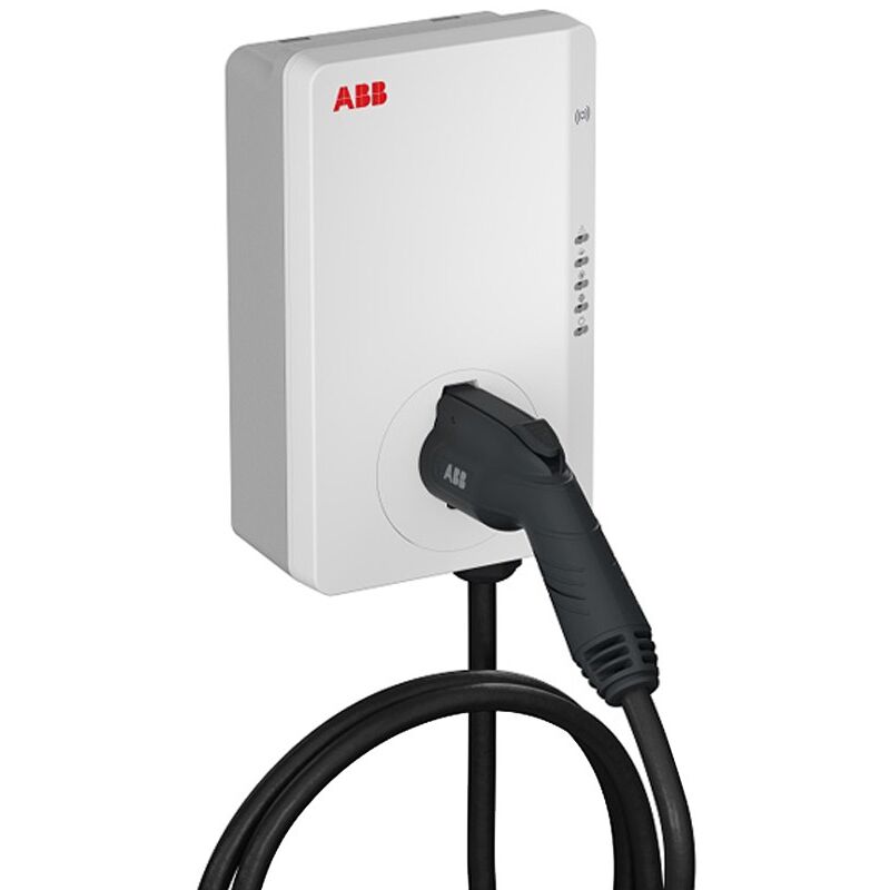 foto del prodotto stazione di ricarica abb terra ac wallbox 7,4kw con cavo e connettore t2 rfid