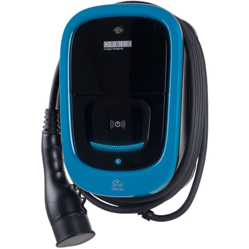 foto del prodotto stazione di ricarica wallbox wifi orbis viaris 7.4kw 32a cavo da 5m ob94u1209a2