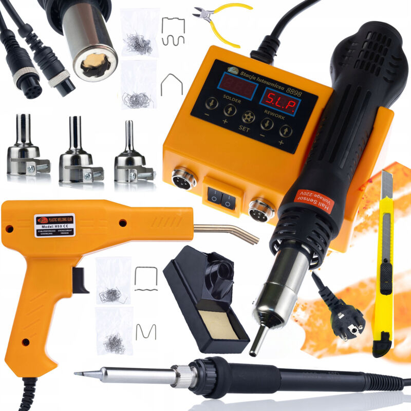 foto del prodotto stazione di saldatura rosfix 2in1 aria calda e 900m rosfix orange husky oh660 electric serie s cucitrice rosfix in plastica in valigia 200