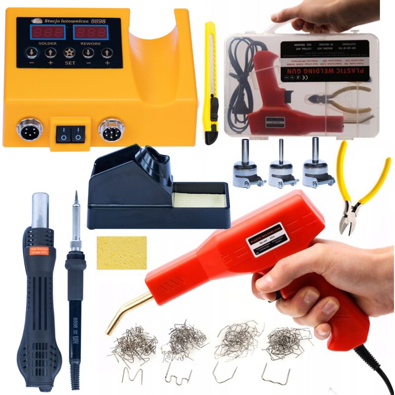 foto del prodotto stazione di saldatura rosfix 2in1 aria calda e 900m rosfix orange husky oh660 electric serie s rosfix cucitrice in plastica in valigia 200
