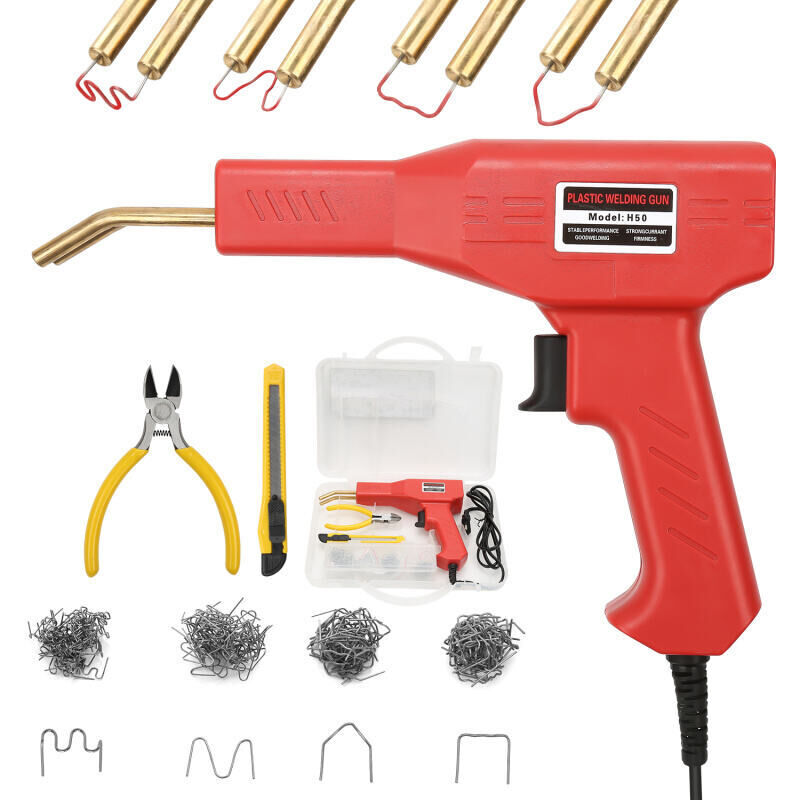 foto del prodotto stazione di saldatura saldatrice di plastica saldatrice pistola riparazione paraurti per auto kit di riparazione 200 pz saldatrice di plastica
