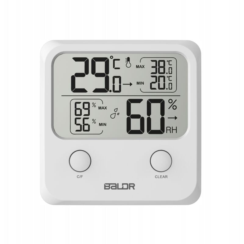 foto del prodotto stazione meteorologica baldr b0335 igrometro termometro lcd