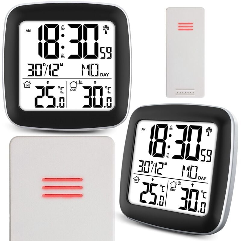 foto del prodotto stazione meteorologica con display bd 903 argento