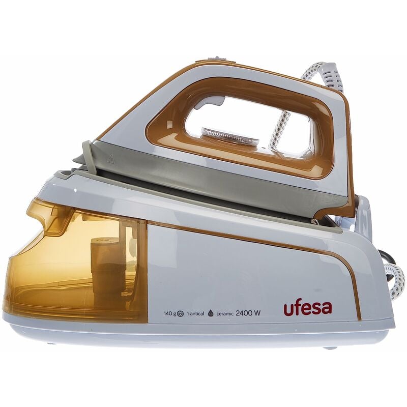 foto del prodotto steam ultra ferro da stiro a caldaia, 2400 w, piastra in ceramica, cartuccia anticalcare, vapore variabile ufesa