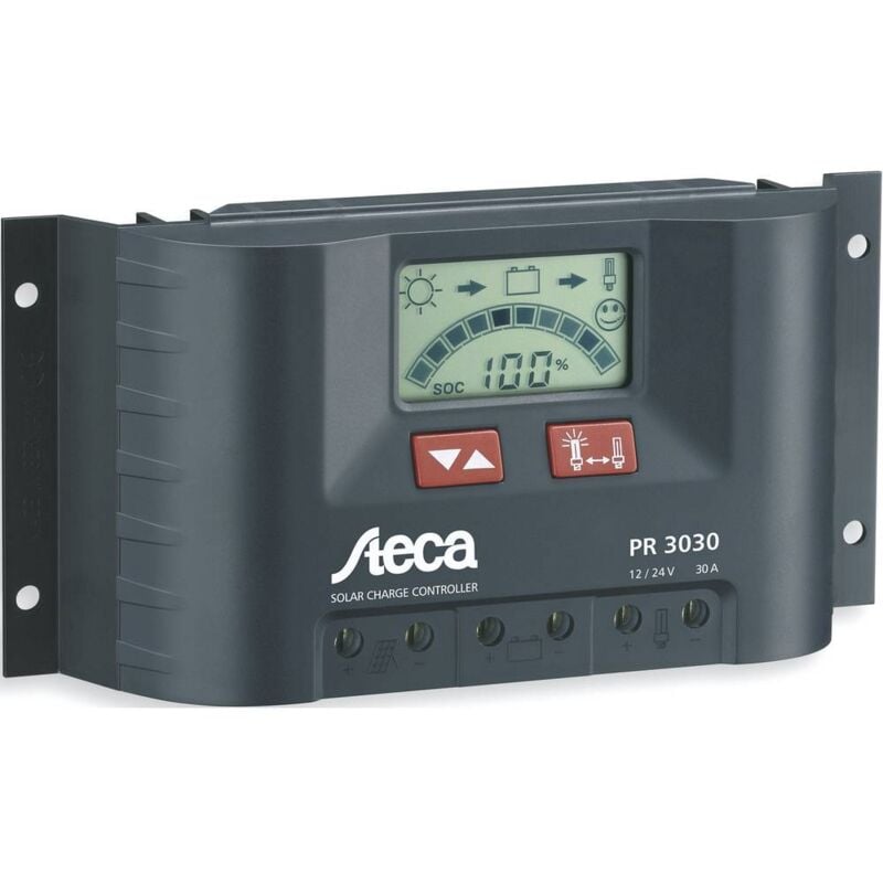 foto del prodotto steca pr 3030 regolatore di carica pwm 12 v, 24 v 30 a