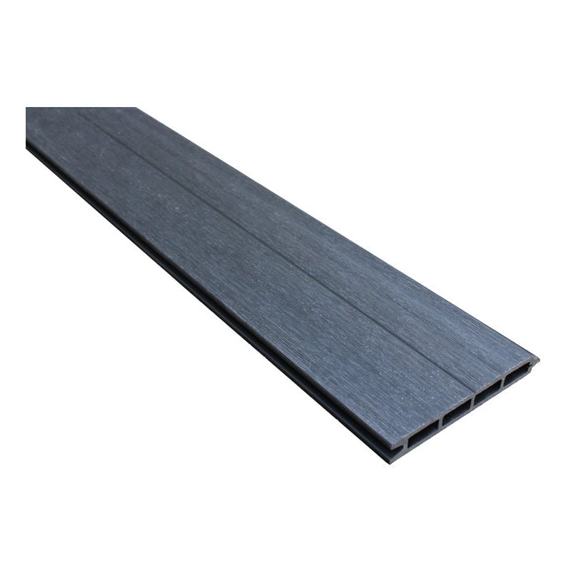 foto del prodotto stecca per recinzione composita a nido d ape coestrusa colore antracite, spessore 19 mm, larghezza 15,6 cm, lunghezza 148 cm