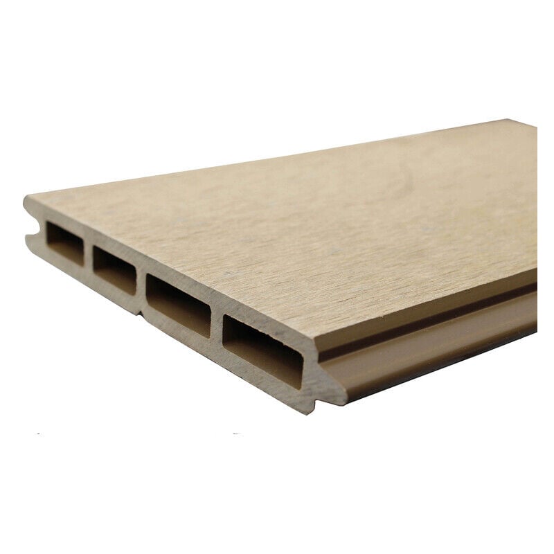 foto del prodotto stecca per recinzione in legno composito l 148 cm l 15,6 cm p 19 mm - colore - beige chiaro, spessore - 19 mm, larghezza - 15,6 cm, lunghezza