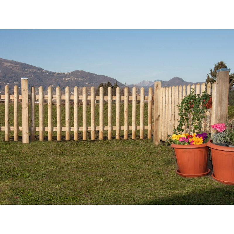 foto del prodotto steccato con mezzo palo 200x80h. losa