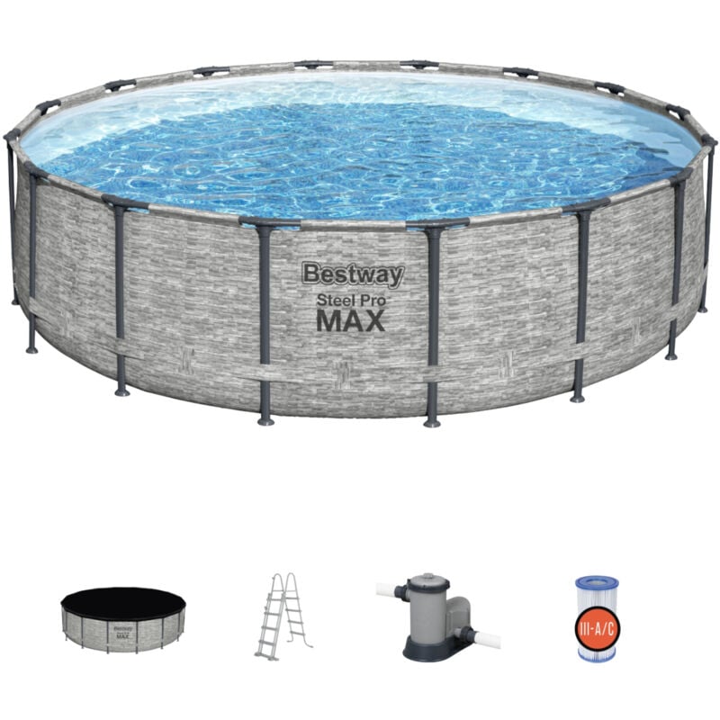 foto del prodotto steel pro max set piscina 488x1,22m bestway