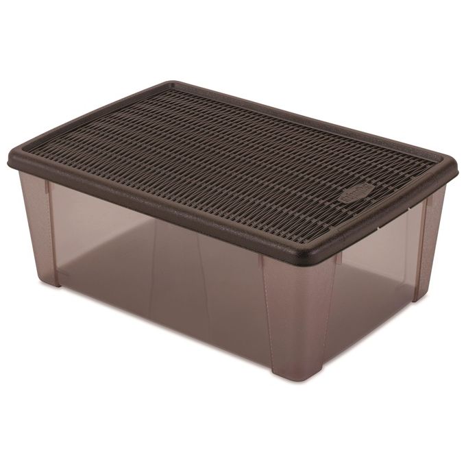 foto del prodotto stefanplast 05085 scatola multiuso elegance 36x25x14cm moka