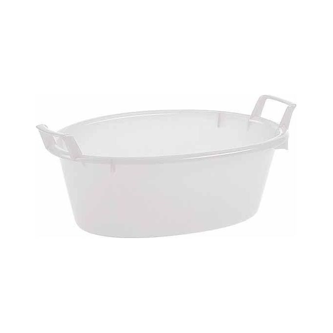 foto del prodotto stefanplast bacinella ovale polietilene bianca 12 litri 45cm