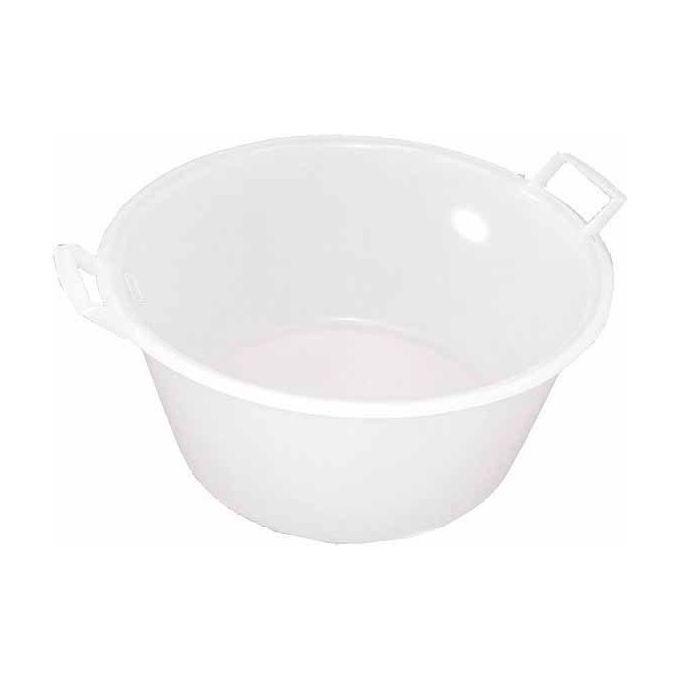 foto del prodotto stefanplast bacinella tonda polietilene bianca 50 litri 55cm
