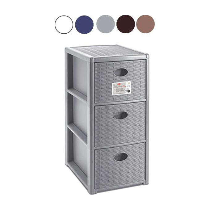 foto del prodotto stefanplast cassettiera p.3 elegance tortora 30x40x60cm