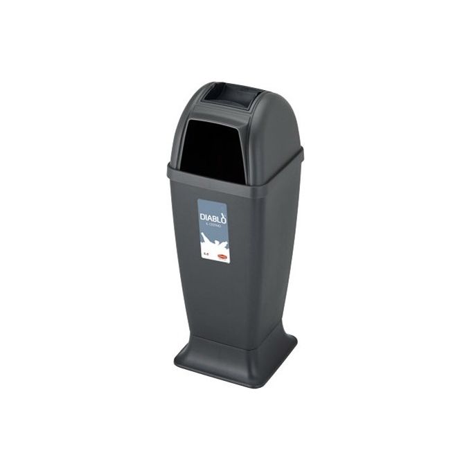 foto del prodotto stefanplast cestino diablo nero con posacenere