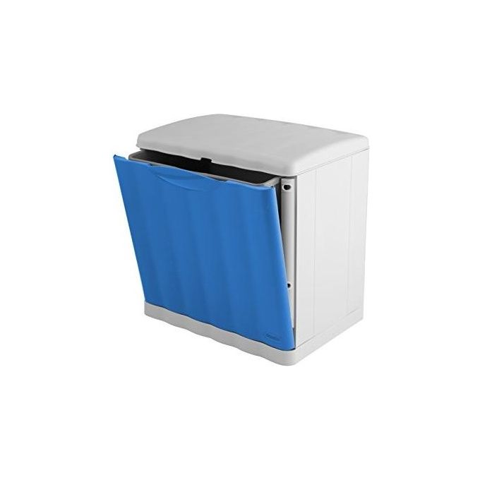 foto del prodotto stefanplast pattumiera modulare amica eco space in polipropilene lt.20 cm.40x30x40h. colore azzurro