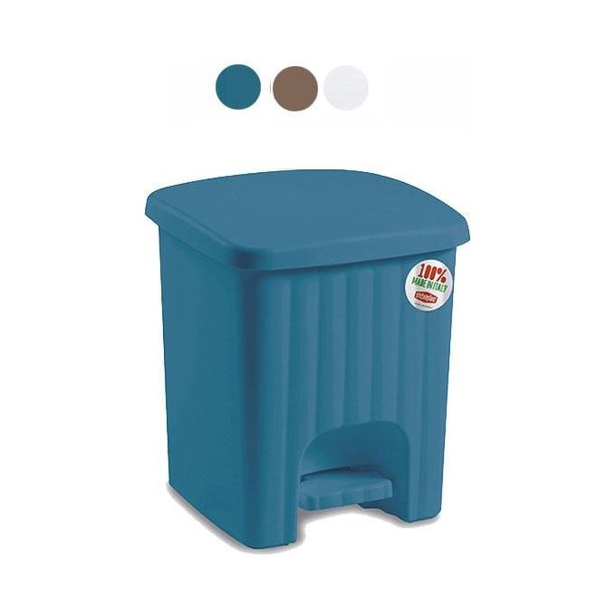 foto del prodotto stefanplast pattumiera pedale mini tortora 45 litri