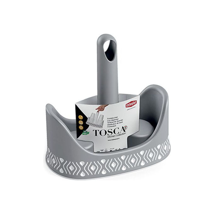 foto del prodotto stefanplast porta bicchieri tosca grigio