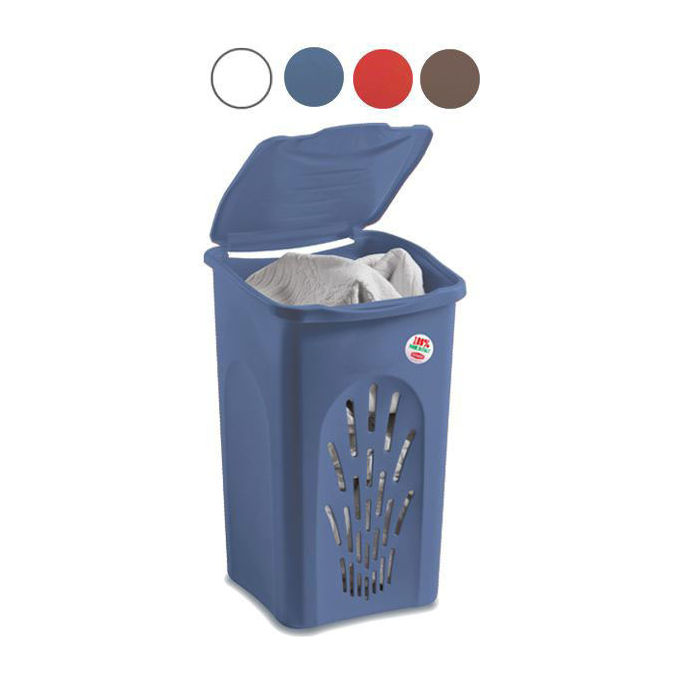 foto del prodotto stefanplast portabiancheria primavera traforato rosso s.50