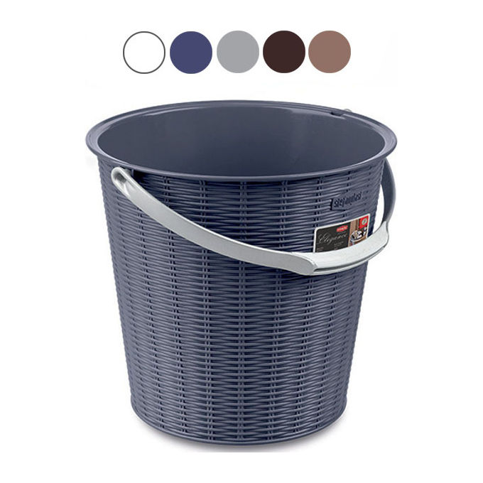 foto del prodotto stefanplast secchio elegance grigio 10 litri