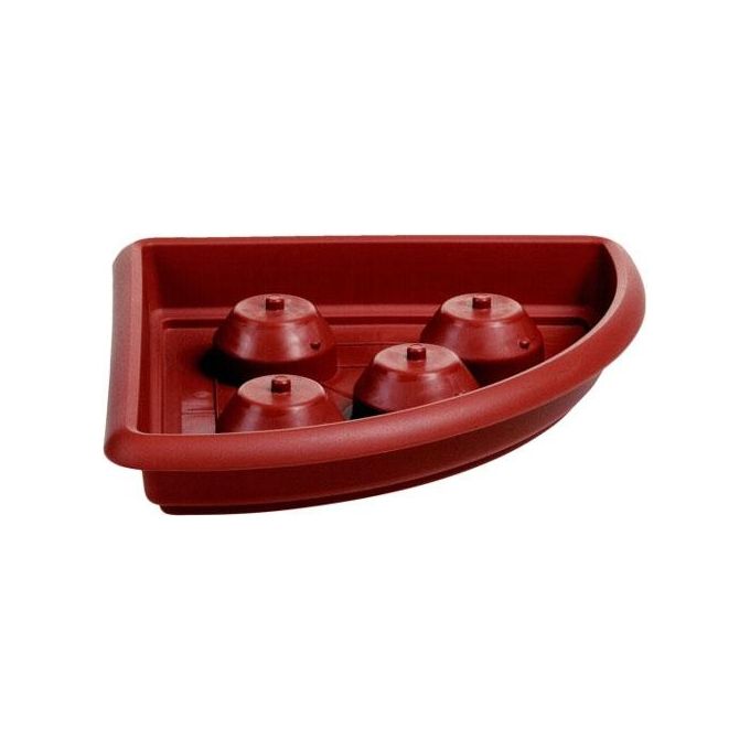 foto del prodotto stefanplast sottovaso in plastica medio angolare coccio cm 45