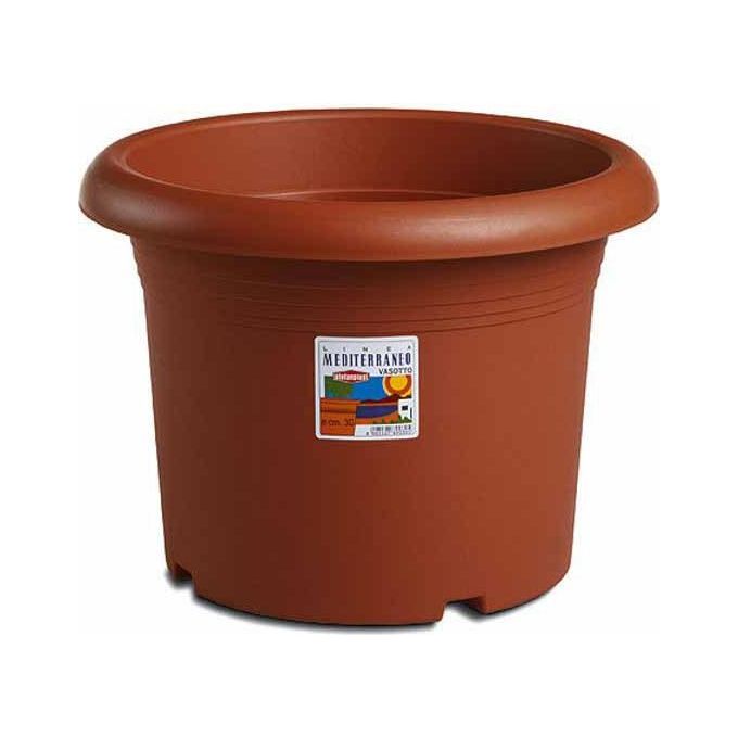 foto del prodotto stefanplast vaso in plastica medio cilindro coccio 70 h.51,0