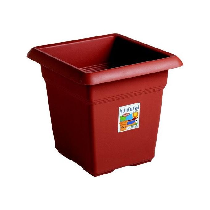foto del prodotto stefanplast vaso in plastica medio quadro coccio 45x45 h.40