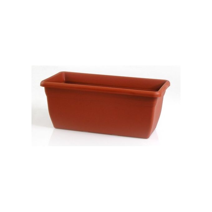 foto del prodotto stefanplast vaso in plastica medio rettangolare coccio 80x39 h.34