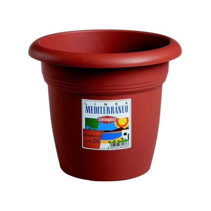 foto del prodotto stefanplast vaso in plastica medio tondo coccio 40 h.31,0