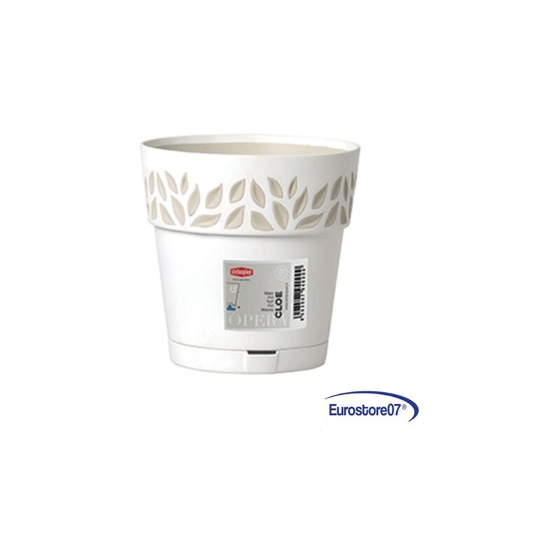 foto del prodotto stefanplast vaso tondo cloe 20 x h.19 bianco travertino df 6126560