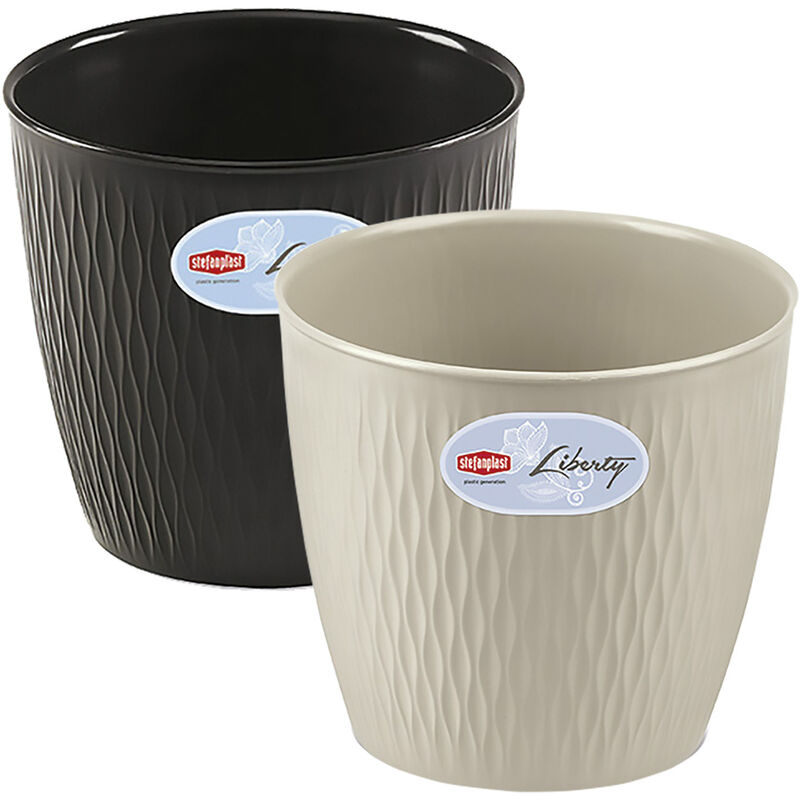 foto del prodotto stefanplast vaso tondo liberty 30 x h.27 bianco